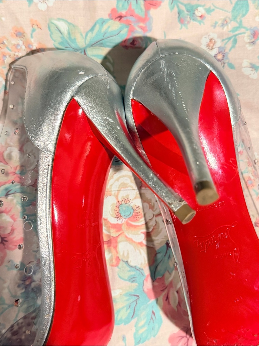 Cristian Louboutin PVC bow heels - Picture 7 of 10